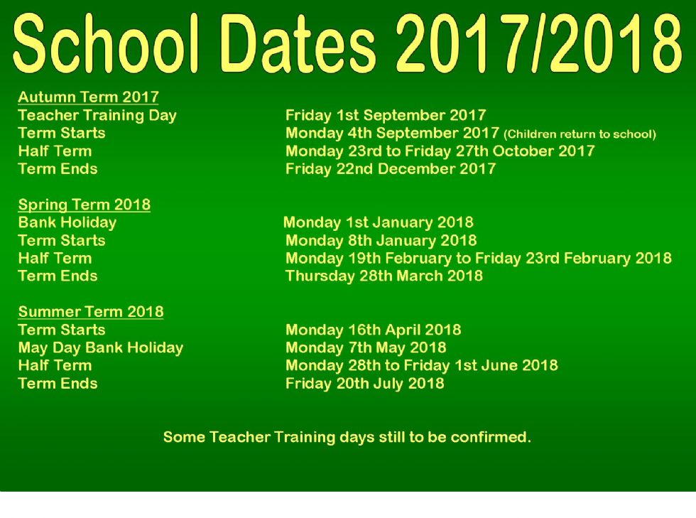 Wembrook Primary School Term Dates