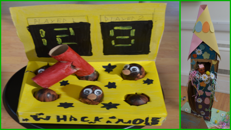 Egg Hack A Mole and Egg Tower