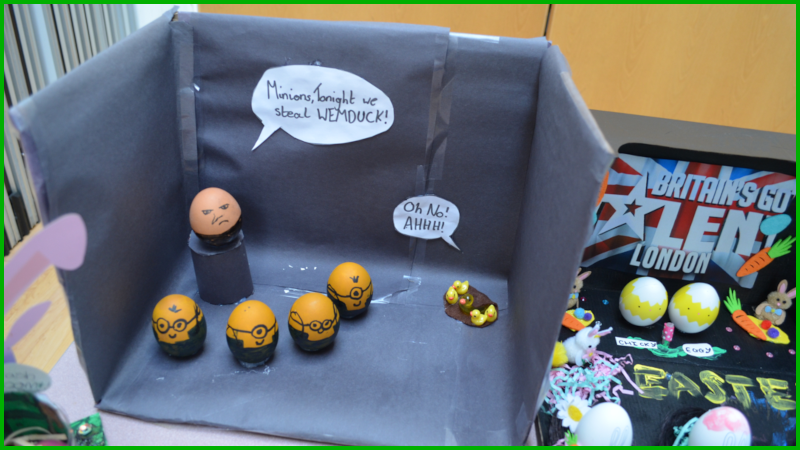 Egg Minions Display