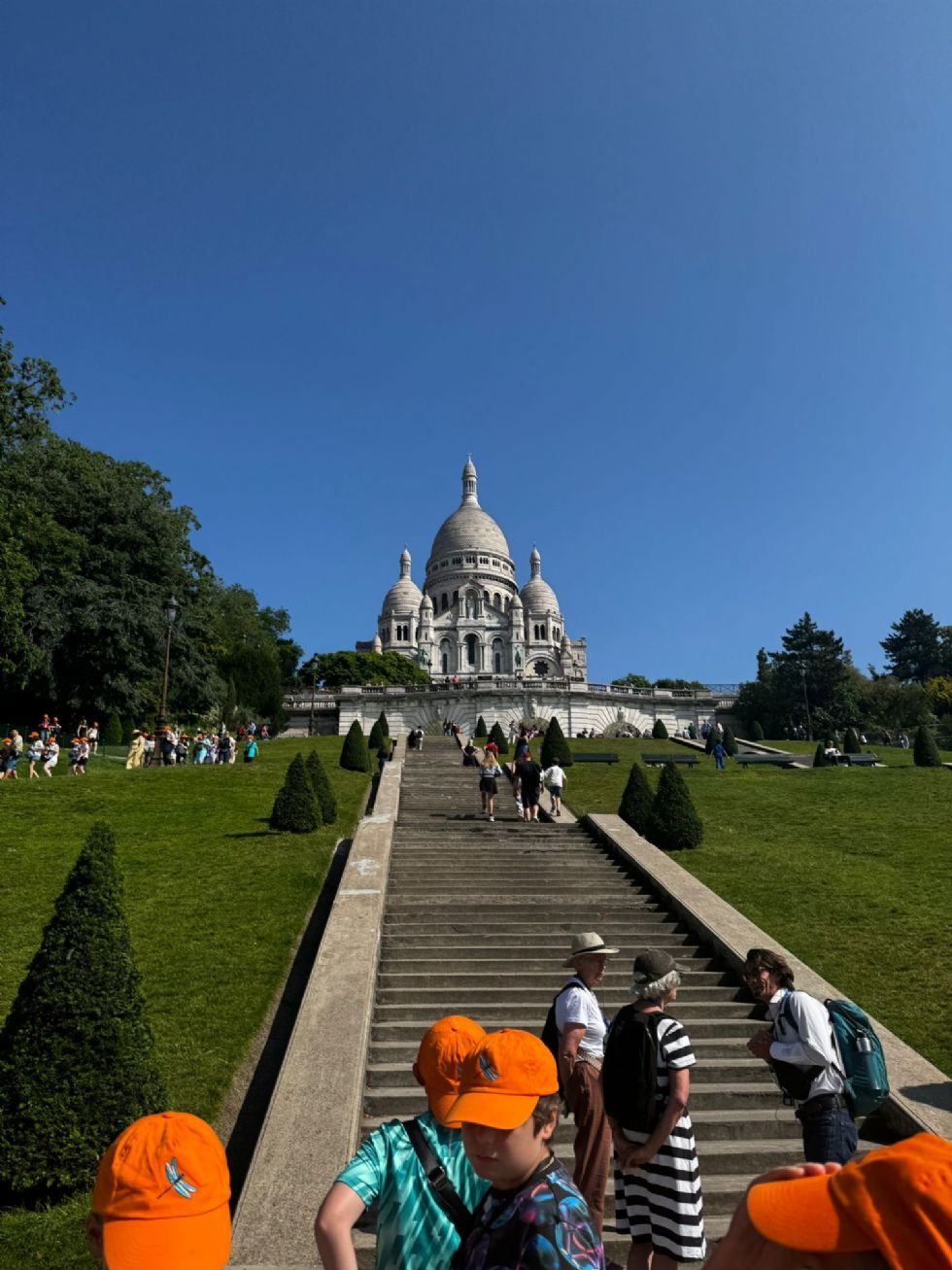 Steps upto the Basilica